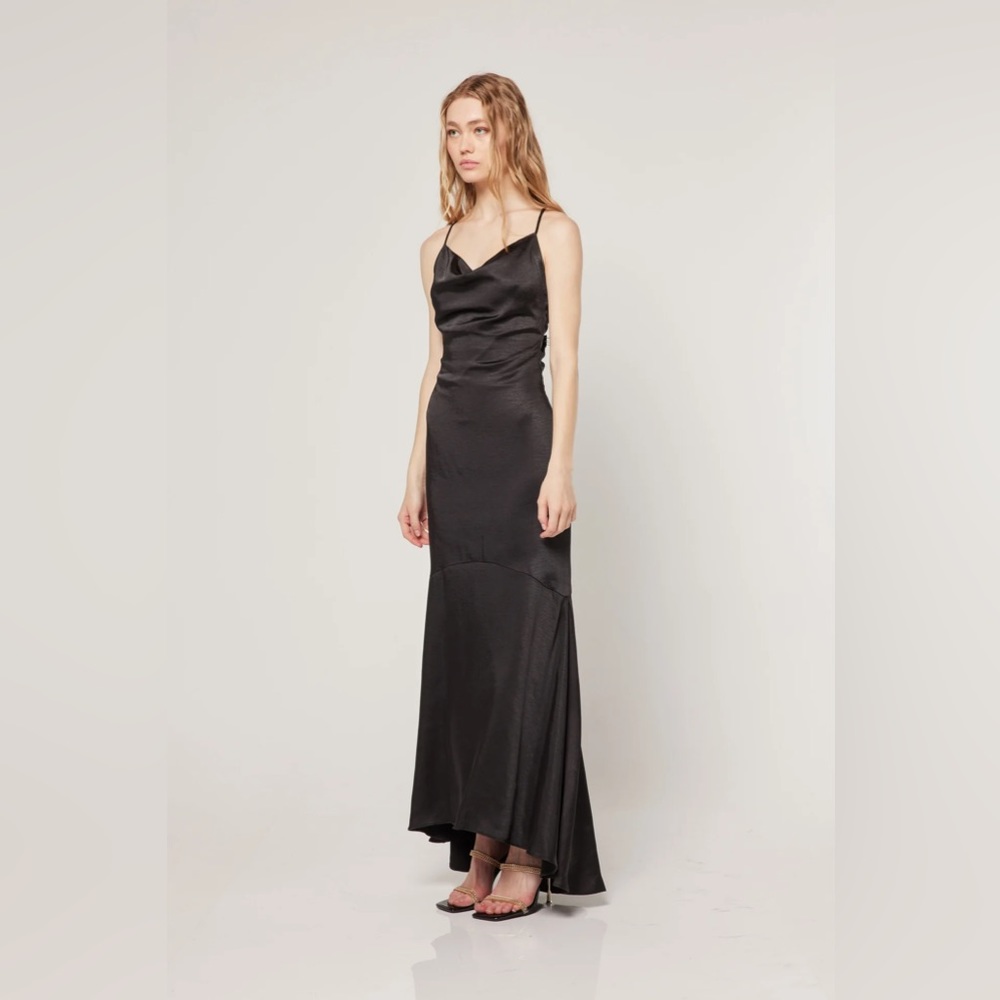 NWT Elliott Aisle Dress in Black‎ XS